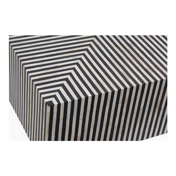Moe's Home Collection Terning Black/White Resin Coffee Table