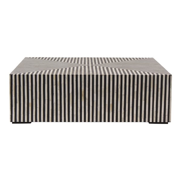 Moe's Home Collection Terning Black/White Resin Coffee Table