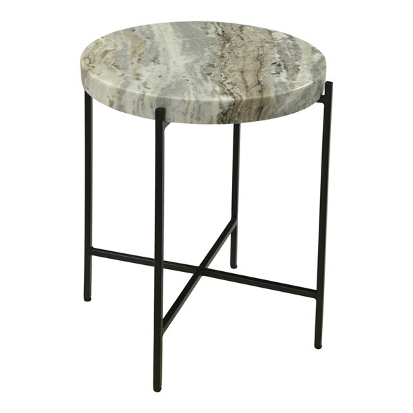 Moe's Home Collection Cirque Sand Marble Round Accent Table