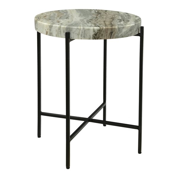 Moe's Home Collection Cirque Sand Marble Round Accent Table