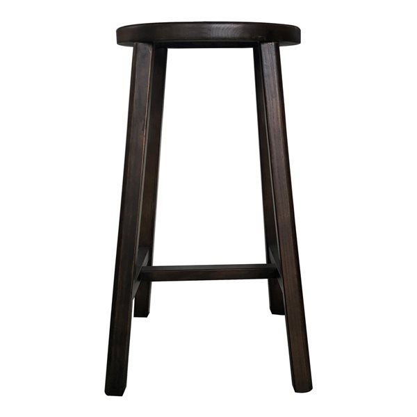 Moe's Home Collection Mcguire Dark Brown Wood Counter Height (22-in to  26-in) Bar Stool FG-1024-02 | RONA