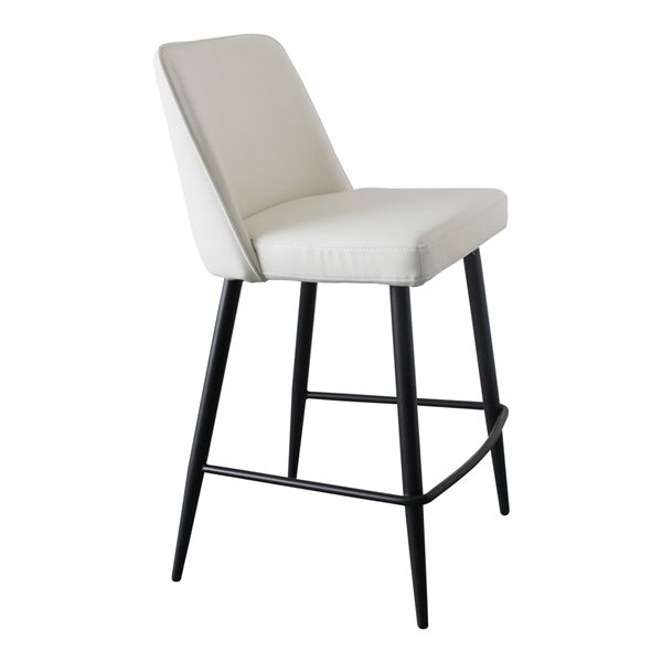 Ivory leather deals bar stools