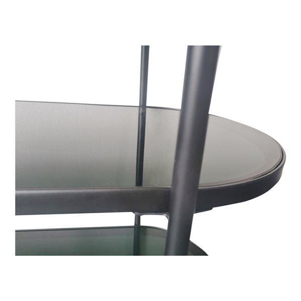 Moe's Home Collection Lozz Tempered Glass Modern Console Table