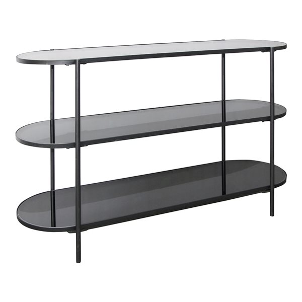 Moe's Home Collection Lozz Tempered Glass Modern Console Table