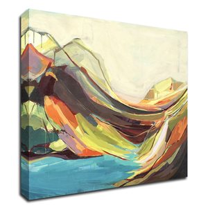Tangletown Fine Art "Mount Desert Isle" by Amanda Hawkins Frameless 21-in H x 24-in W Canvas Print