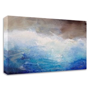 Impression sur toile Tangletown Fine Art « Ombre Blue » par Karen Hale sans cadre de 14 po h. x 21 po l.