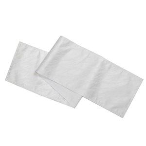 IH Casa Decor 72-in x 13-in White Marble Metallic Yarn Table Runner