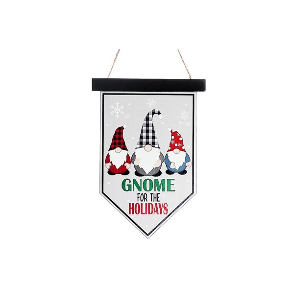 iH casadécor "Gnome For the Holidays" MDF Christmas Wall Sign