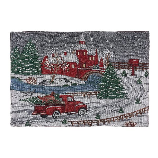 IH Casa Decor Winter Driving 13 In X 18 In Tapestry Placemats Set Of   331056304 MainImage 001 L 