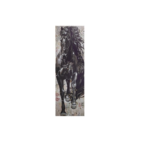 Impressions sur toile « Cheval Effronté » iH casadécor de 15.75 po l. x 47.25 po h., 2 pièces