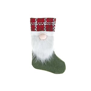 IH Casa Decor 5-in Red and Green Christmas Stocking - Set of 2