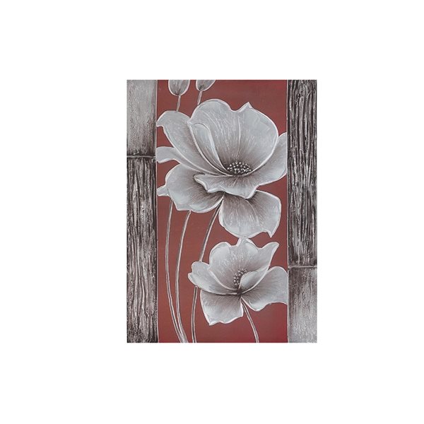 iH casadécor 19.7-in W x 27.55-in H "Blooms and Timber" Canvas Print - 2-Piece