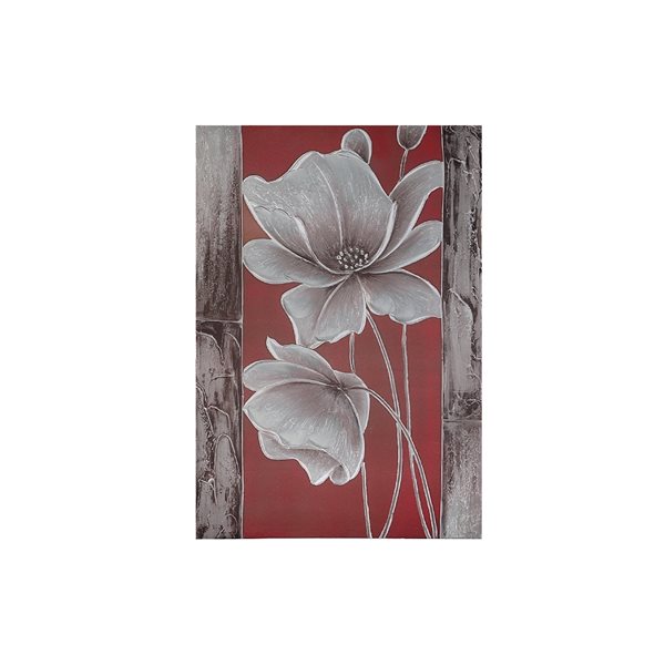 iH casadécor 19.7-in W x 27.55-in H "Blooms and Timber" Canvas Print - 2-Piece