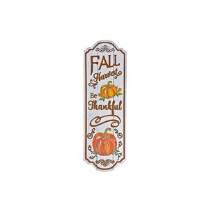 IH Casa Decor 23.6-in H "Fall Harvest Be Thankful" Engraved Wooden Wall Decor