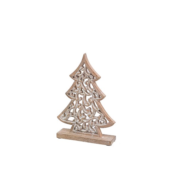iH casadécor 11-in H Brown Wooden Tree Tabletop Decoration