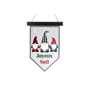 iH casadécor "Joyeux Noël" MDF Christmas Wall Sign