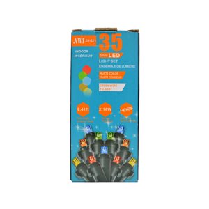 iH casadécor 35-Light 9.41-ft Multicolour LED Indoor Christmas String Lights