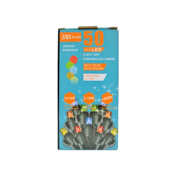 IH Casa Decor 50Light 12.54ft Multicolour LED Indoor Christmas String