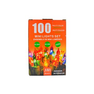 iH casadécor 100-Light 22.95-ft Multicolour Indoor Mini Christmas String Lights