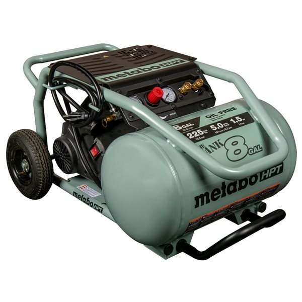 Metabo HPT The Tank 8-gal. 30-L Portable Electric Horizontal Trolley Air Compressor