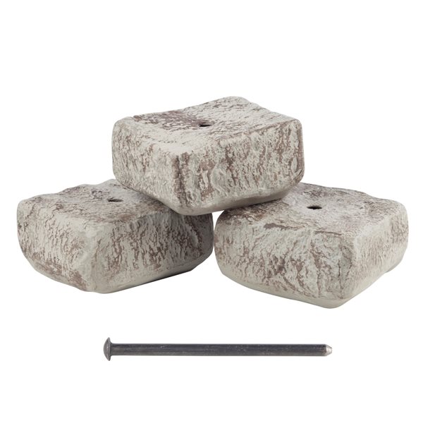 RTS Home Accents Rock Lock Raised Garden Bed End Rock - Pack of 3