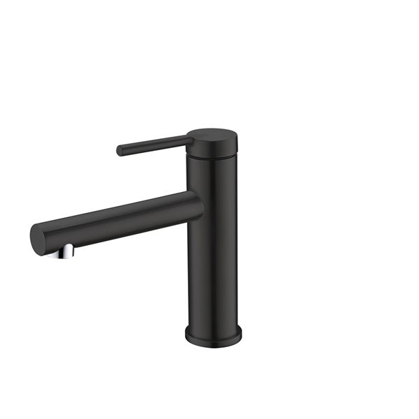 Stylish Toria Matte Black 1-handle Single Hole Bathroom Sink Faucet B ...