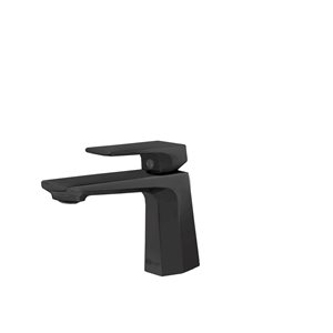 Stylish Luvia Matte Black 1-handle Single Hole Bathroom Sink Faucet