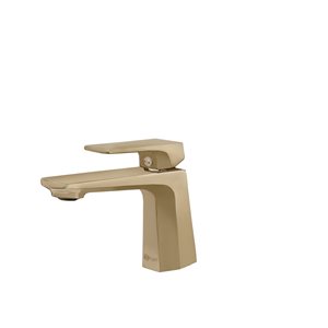 Stylish Luvia Brushed Gold 1-handle Single Hole Bathroom Sink Faucet