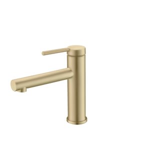 Robinet de salle de bains Toria or brossé à 1 poignée/1 trou par Stylish