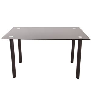 Primo International Christian 47-in Glass Dining Table