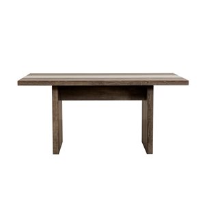 Primo International Merka 63-in Wood and Glass Dining Table