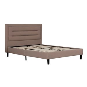Primo International Olivia Brown Queen Bed Frame Bed