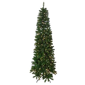 Santa's Workshop 7.5-ft Green Artificial Christmas Tree with 350 Lights