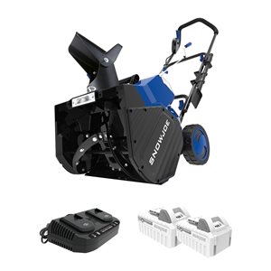 Snow Joe 24 V 18-in Single-Stage Cordless Electric Snow Blower (2 Batteries Included)