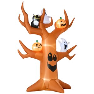 Outsunny 9-ft x 7-ft Haunted Tree Halloween LED Inflatable