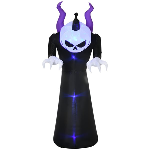 Outsunny 7-ft x 3-ft Halloween Ghost Decoration LED Inflatable