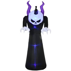 Outsunny 7-ft x 3-ft Halloween Ghost Decoration LED Inflatable