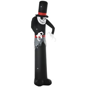 Outsunny 10-ft x 3.12-ft Halloween Ghost Decoration LED Inflatable