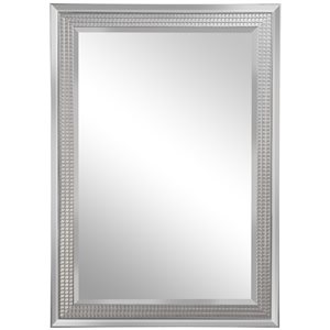 HomCom 41.25-in L x 29.25-in W Rectangle Silver Framed Wall Mirror
