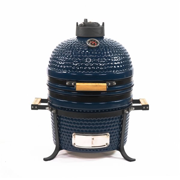 VESSILS 15in Kamado Charcoal Grill Tabletop Blue MY15TT004BLU RONA