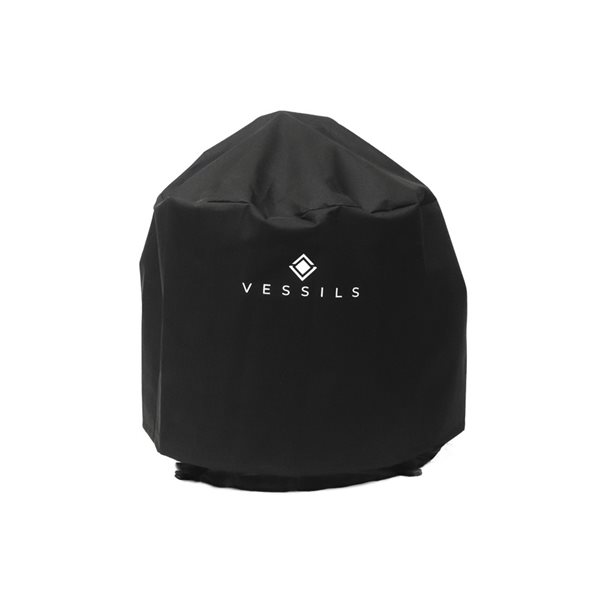 VESSILS Black Grill Cover for 13-in Kamado