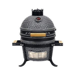 VESSILS 13-in Kamado Charcoal Grill Tabletop - Grey