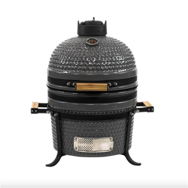VESSILS 15-in Kamado Charcoal Grill Tabletop - Grey