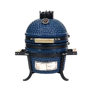 VESSILS 13-in Kamado Charcoal Grill Tabletop - Blue