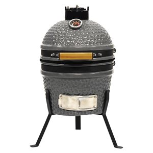 VESSILS 13-in Kamado Charcoal Grill Simple Stand - Grey
