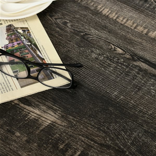 HOMCOM Dark Brown Composite Coffee Table