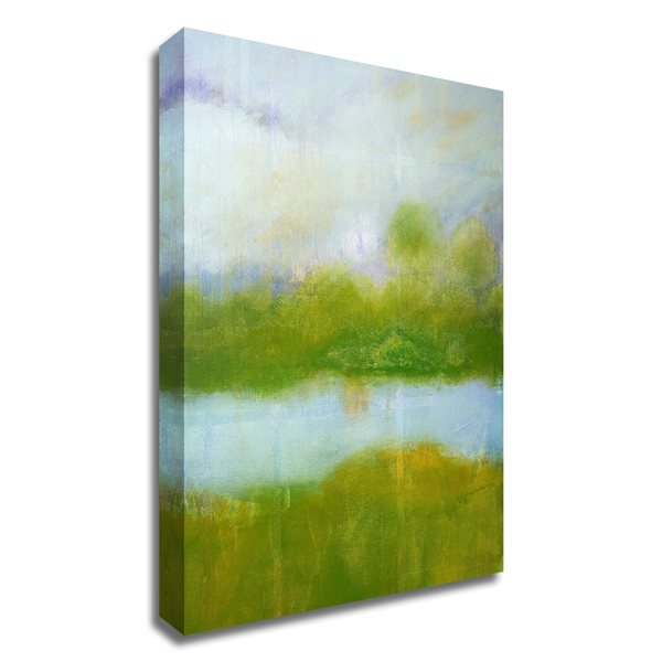 Tangletown Fine Art Frameless 20 In X 24 In Purple And Green Landscape   331058667 MainImage 001 L 