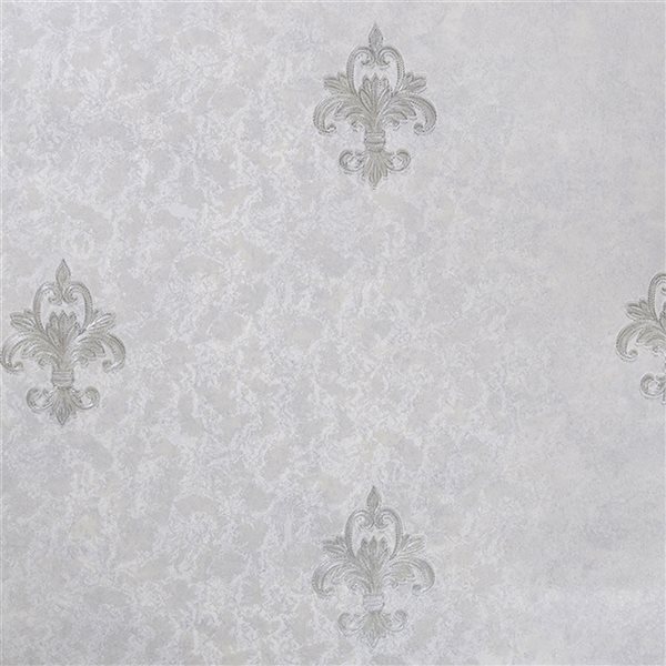 Dundee Deco Falkirk McGowen III 35.5sq. ft. Grey Vinyl Paintable Textured Peel and Stick