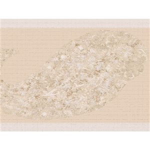 Dundee Deco 7-in Beige-Pink Self-Adhesive Wallpaper Border