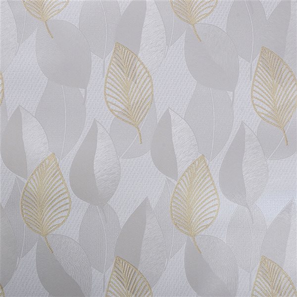 Dundee Deco Falkirk McGowen III . ft. White/Gold Vinyl Paintable  Textured Abstract Peel and Stick Wallpaper | RONA